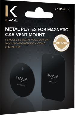 Piastre metalliche per supporto magnetico per auto con griglia di ventilazione (2 forme)