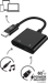 Adaptateur Audio USB C 60W PD vers Jack 3.5mm + Charge USB C 12cm Noir Bigben