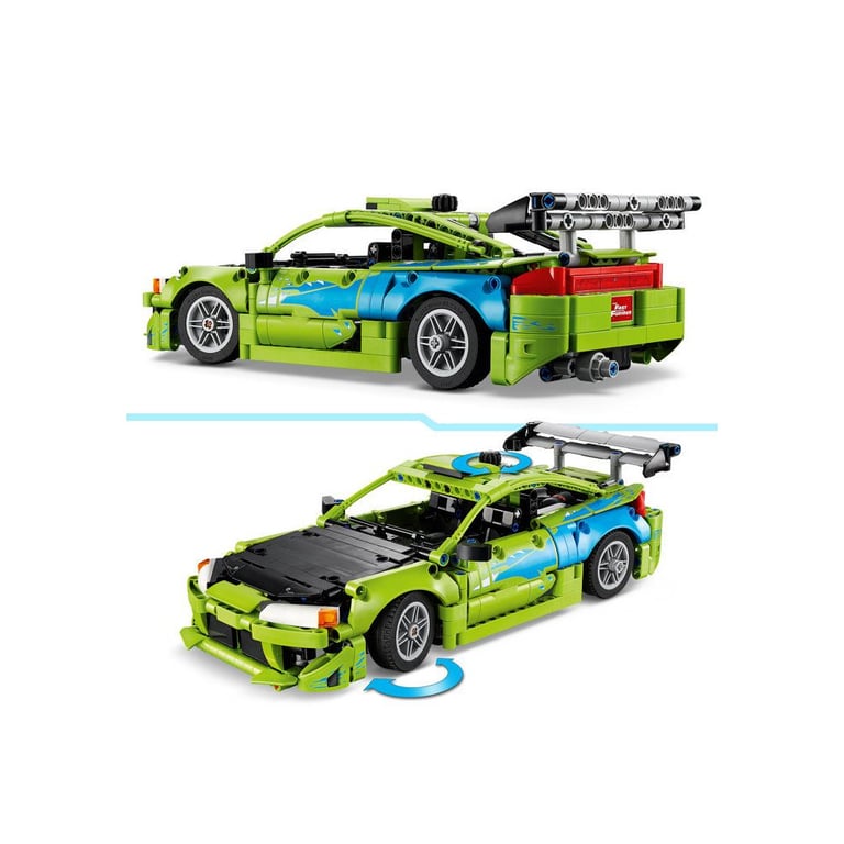 LEGO Technic 42229 Mitsubishi Eclipse Fast and Furious 827 pièces Noir/Blanc - Neuf