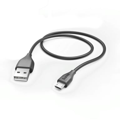 Câble de charge/données, micro-USB, 1,4 m, noir