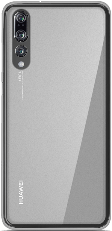 Coque silicone unie compatible Givré Blanc Huawei P20 Pro