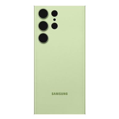 Finestrino posteriore per Samsung S23 Ultra con obiettivo originale della fotocamera verde lime