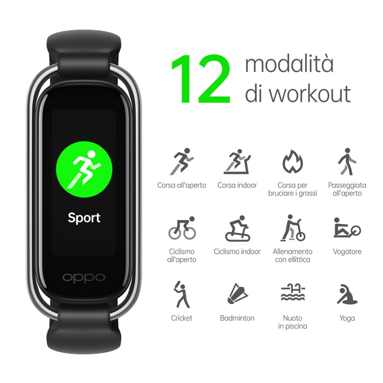 Bracelet OPPO Band Noir - vue 4