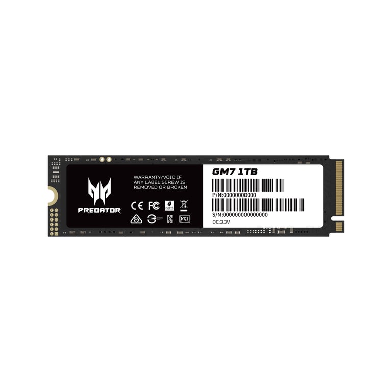 Acer Predator GM7 SSD .2 PCI Express 4.0 NVMe Neuf - vue 1