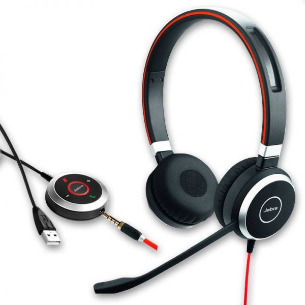 Jabra Evolve 40 Casque Avec fil Arceau Bureau/Centre d'appels Noir - Neuf