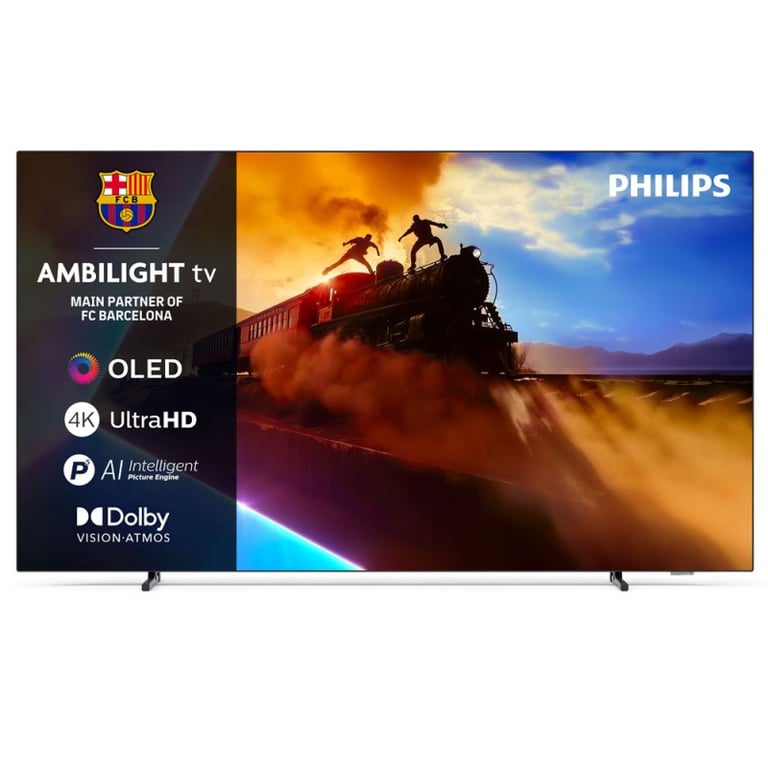 TV OLED Ambilight Philips 48OLED760 121 cm 4K UHD 2025 Gris métal - Neuf