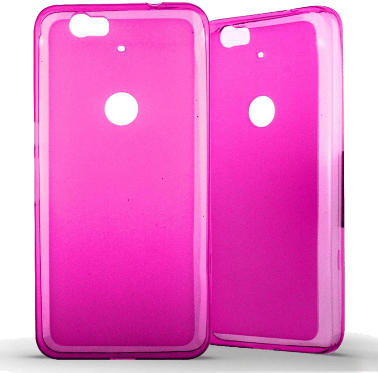 Coque silicone unie compatible Givré Rose Huawei Google Nexus 6P