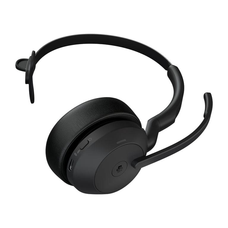Jabra Evolve2 55 Casque Sans fil Arceau Bureau/Centre d'appels USB Type-C Bluetooth Socle de chargement - Neuf