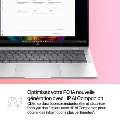 HP EliteBook X Flip G1i Next Gen AI Wolf Pro Security Edition Copilot+ PC Intel Core Ultra 5 228V Híbrido (2-en-1) 35,6 cm (14'') Pantalla táctil WUXGA 32 GB LPDDR5x-SDRAM 512 GB SSD Wi-Fi 7 (802.11be) Windows 11 Pro Plata