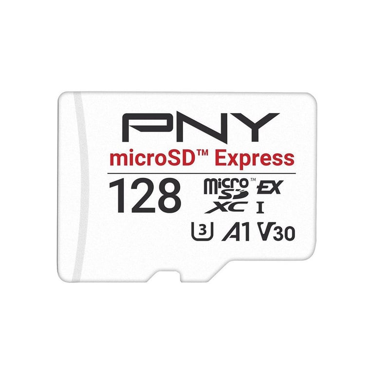 PNY microSD™ Express Carte m émoire microSDXC UHS I U3 V30 A1 jusqu'à 890550 Mo/ en Lectureécriture idéale pour Les appareils compatibles microSD Express comme la Nintendo Switch 2 - vue 2