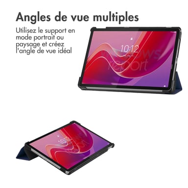 imoshion Coque tablette Trifold pour Lenovo Tab M11 - Bleu foncé