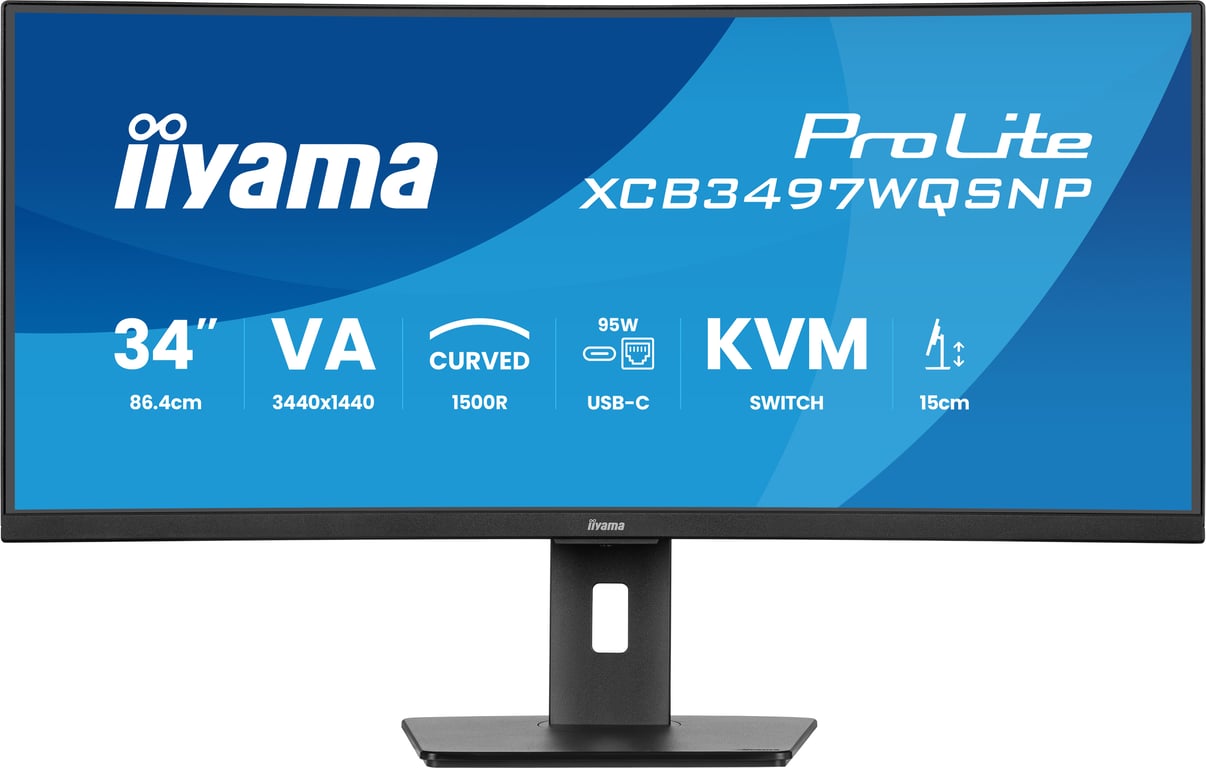 iiyama 34 LED ProLite XCB3497WQSNP B1 - vue 5