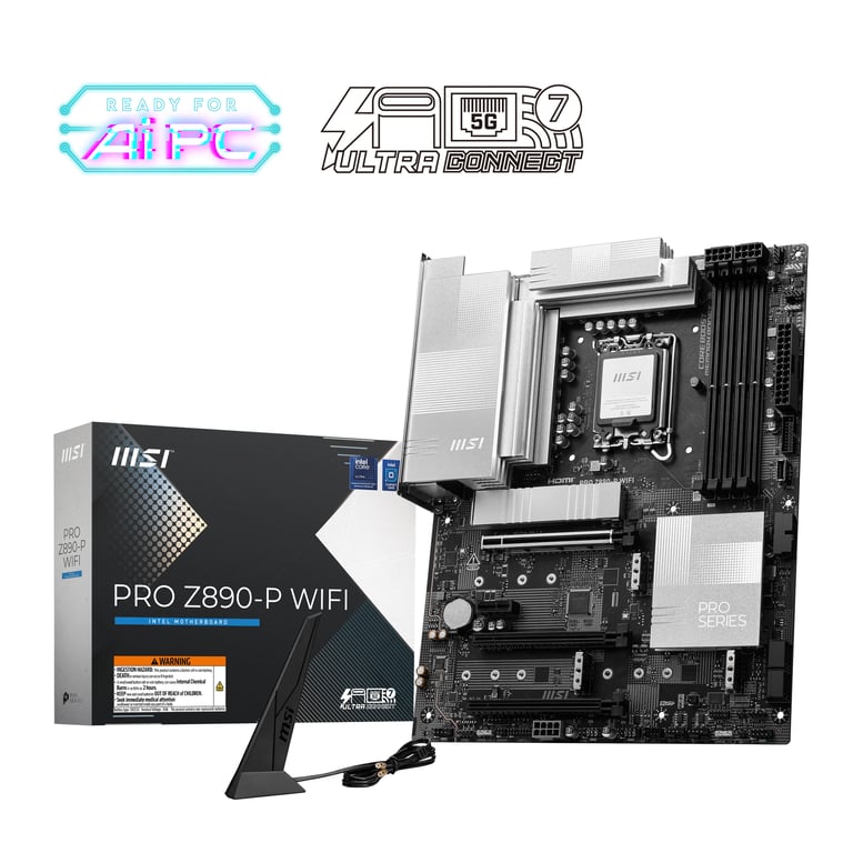 MSI PRO Z890-P WIFI carte mère Intel Z890 LGA 1851 (Socket V1) ATX - Neuf