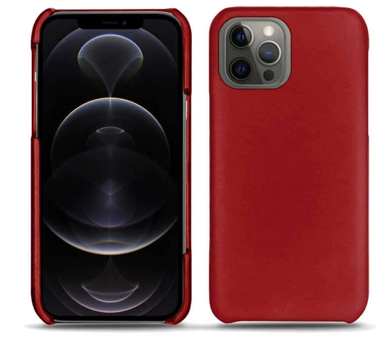 Coque cuir Apple iPhone 12 Pro Max - Coque arrièreRouge