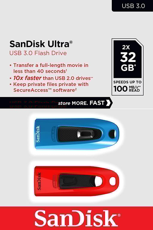 SanDisk Ultra USB 3.0 Pack de 2 - vue 4