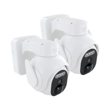 Telecamere per esterni - DIO CONNECTED HOME - Set di 2 - Rotanti - Batteria - 3MP