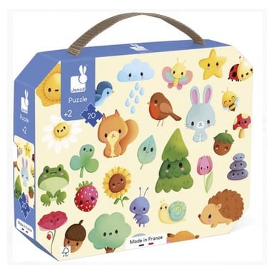 Puzzle educativo con imágenes de la naturaleza - 20 piezas para niños