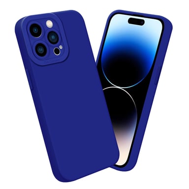 Coque pour Apple iPhone 14 PRO MAX en FLUID BLEU Housse de protection Étui en silicone TPU flexible