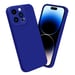 Coque pour Apple iPhone 14 PRO MAX en FLUID BLEU Housse de protection Étui en silicone TPU flexible