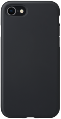 Funda antigolpes de gel de silicona suave para Apple iPhone 7/8, Negro satinado