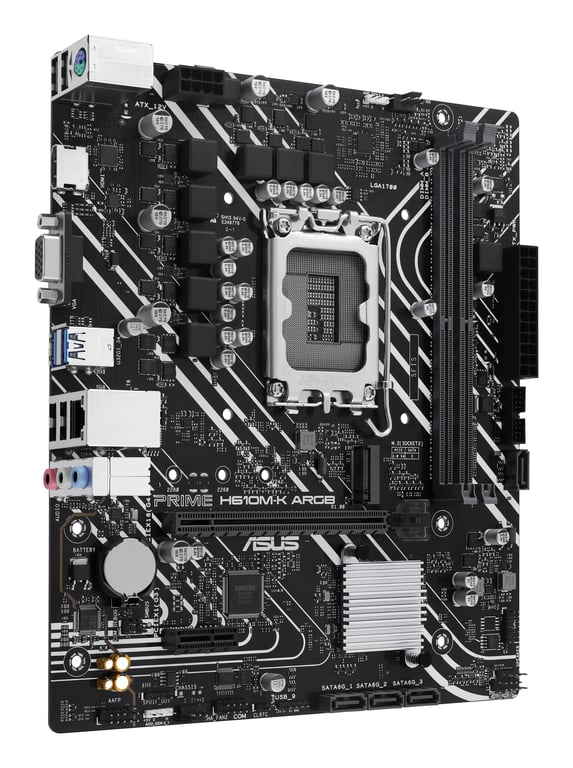 ASUS PRIME H610M K ARGB Intel H610 LGA 1700 micro ATX Neuf - vue 3