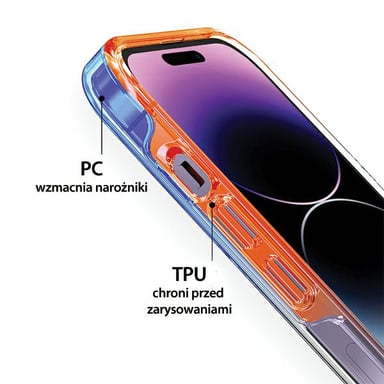 Custodia Araree Duple M per iPhone 14 6.1'' trasparente