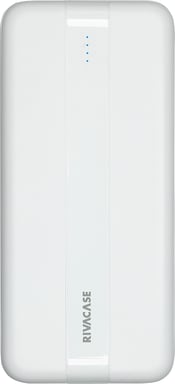 Rivacase Powerbank 10000mAh 2 USB-A/USB-C FastCharge 10W con 4 indicadores LED Blanco