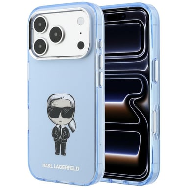 Étui Karl Lagerfeld IML pour iPhone 18 Pro Max / 17 Pro Max, bleu clair