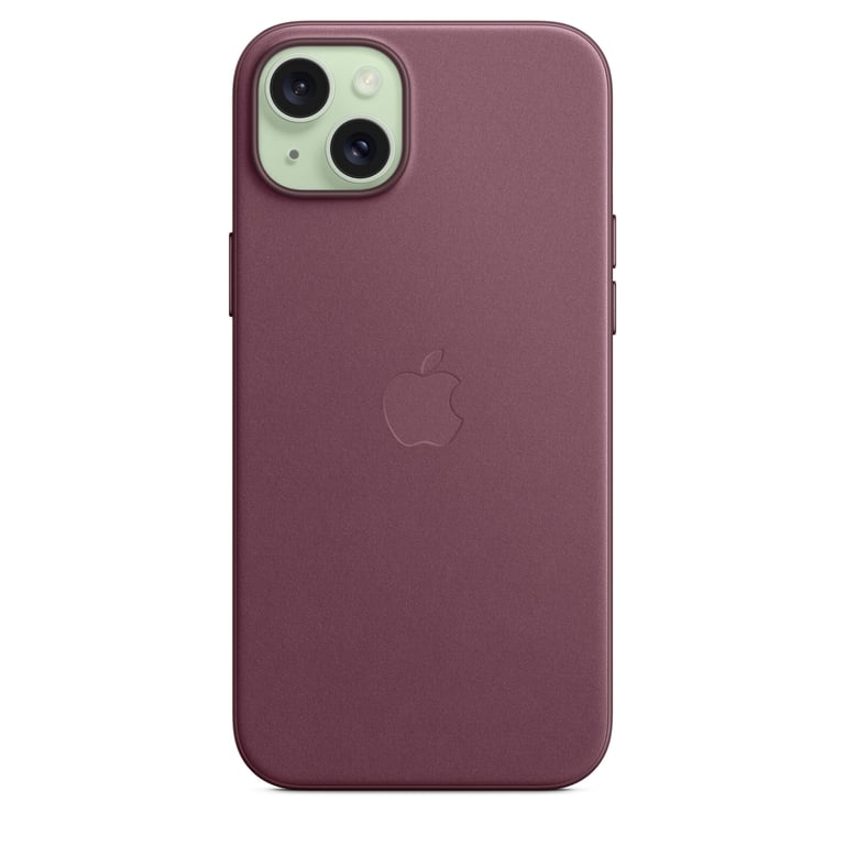 Apple FineWoven with MagSafe Mûre iPhone 15 Plus Violet - vue 4