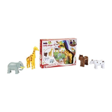 Animaux magnétiques - KLEIN - 0065 - 4 grands animaux Funny Puzzle, boîte ouverte - 16 pieces - Des 12 mois