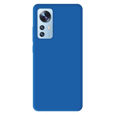 Coque silicone unie compatible Mat Bleu Xiaomi Mi 12 Mi 12X