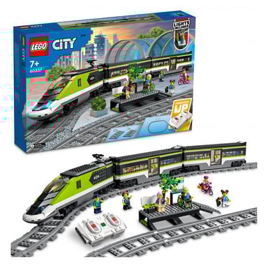 LEGO City 60337 : Train de Voyageurs Express Télécommandé avec Minifigurines