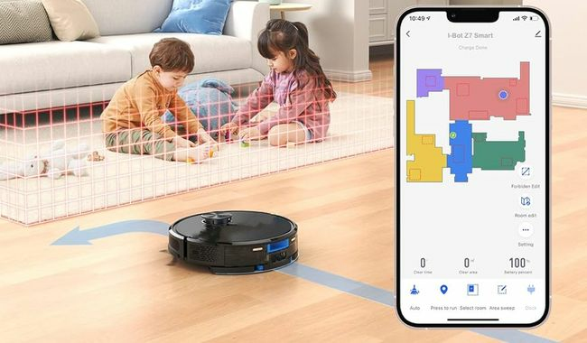 EZIclean I-Bot Z7 Smart 0,4 L Sin bolsa Negro