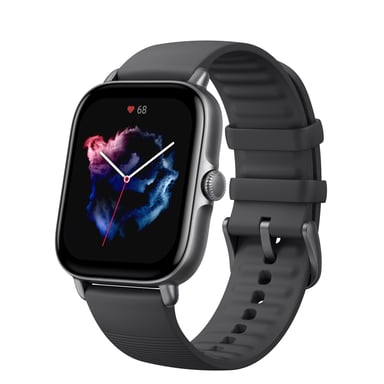 Amazfit GTS 3 4,45 cm (1.75'') AMOLED 42 mm Numérique 390 x 450 pixels Écran tactile Graphite GPS (satellite)