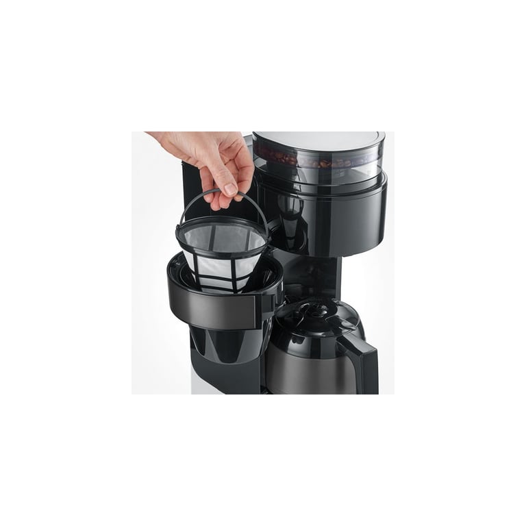 Cafetière filtre Severin 4831 avec broyeur intégré et acier inoxydable Neuf - vue 2