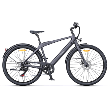 Bicicleta eléctrica urbana ultraligera Engwe MapFour N1 Air de 250 W y 700 x 38 C de fibra de carbono, 360 Wh, con sensor de par y batería de 36 V y 10 Ah