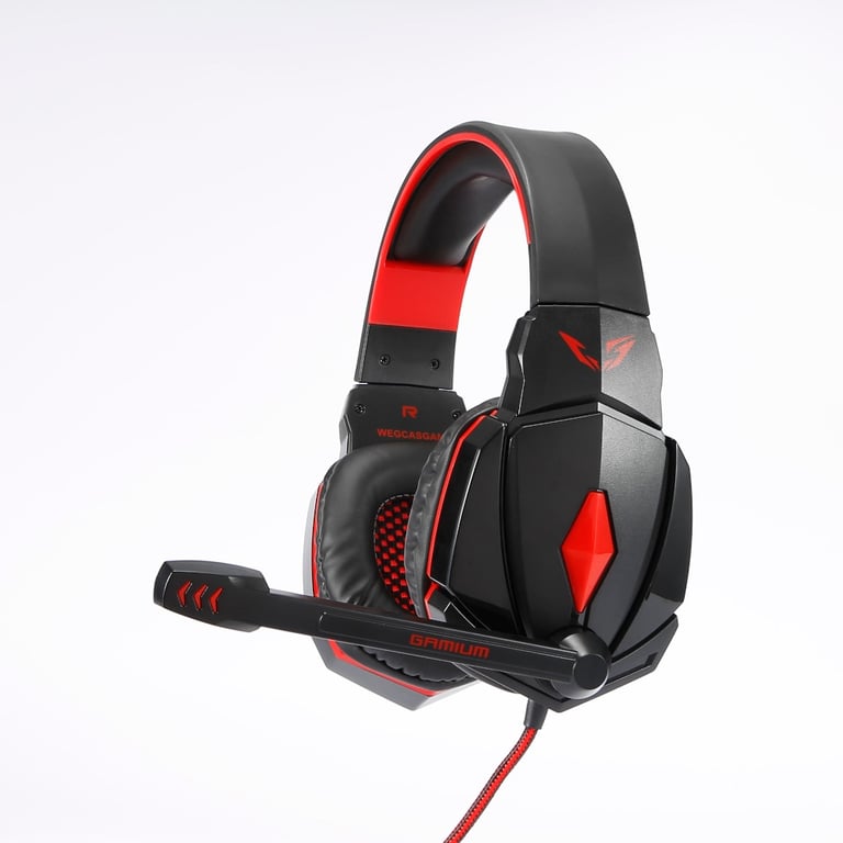 Gamium Micro Casque Gaming avec Micro Omnidirectionnel et Télécommande pour PC Mac PS4 Xbox One Switch Smartphones et Tablettes Neuf