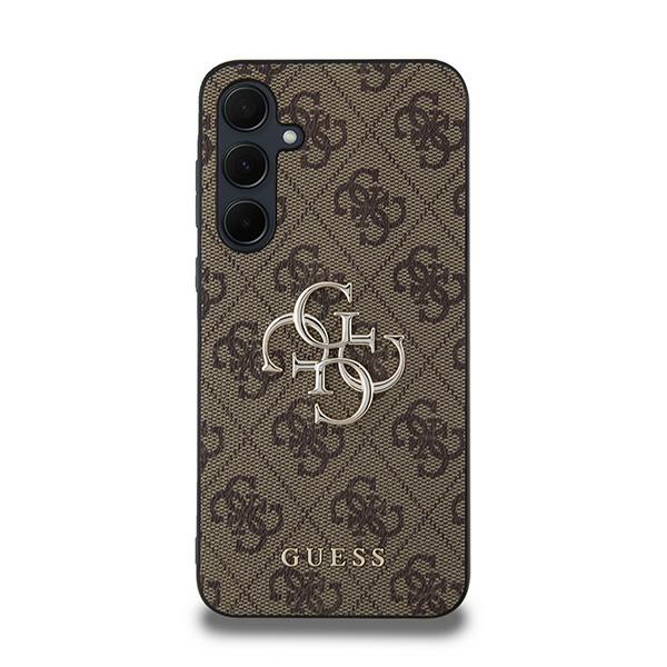 Guess Coque de téléphone - Samsung Galaxy A35 5G - Marron - Saffiano - Protection chocs et rayures - vue 2