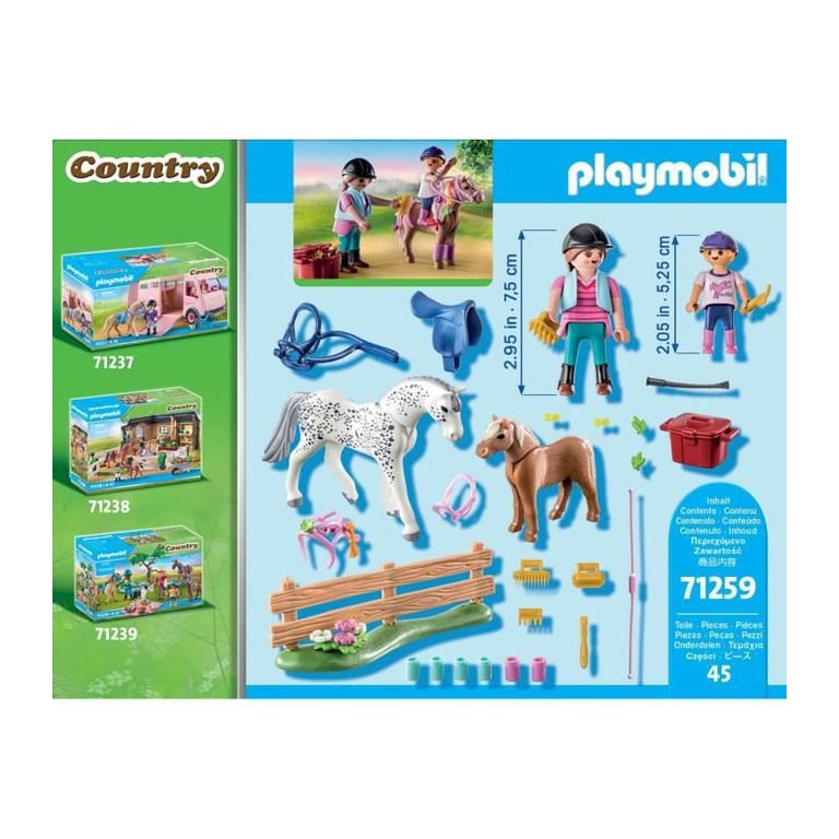 PLAYMOBIL 71259 Country Starter Pack Cavaliers et chevaux Neuf - vue 3