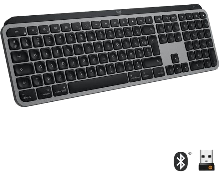 Clavier - Sans fil - Logitech - MX KEYS - Pour MAC - Rétroéclairé - Noir