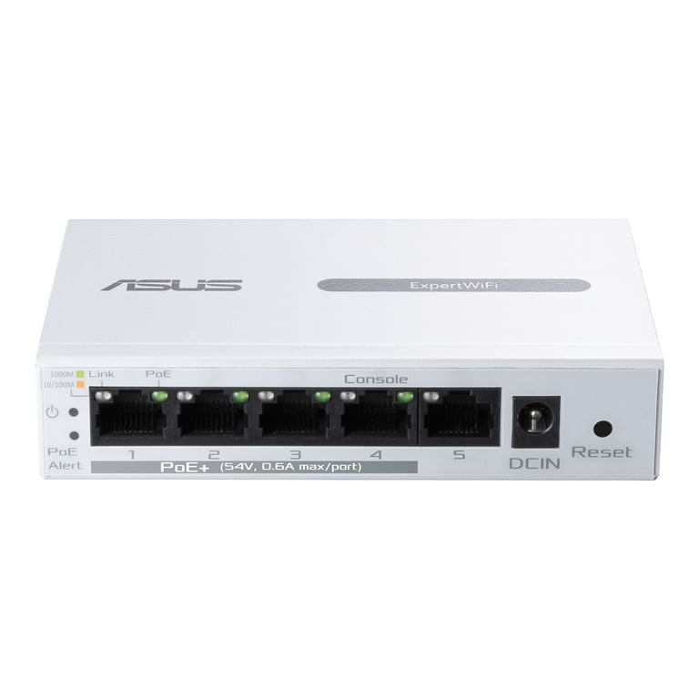 ASUS ExpertWiFi EBP15 Switch PoE+ 5 Ports GbE intelligents 4 Ports PoE+ Supporte Le réglage de la priorité PoE Parfait pour PoE APs IP Cameras VoIP Phones Gestion Facile avec 'app - vue 4