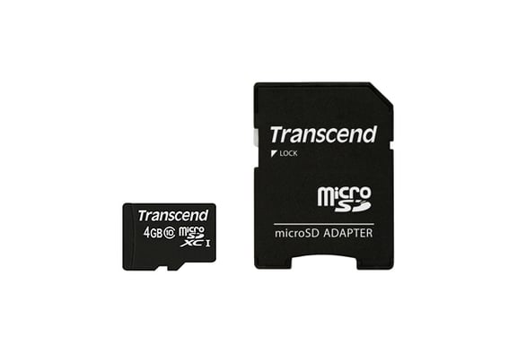 Memoria flash Transcend TS4GUSDHC10 4GB MicroSDHC NAND Classe 10