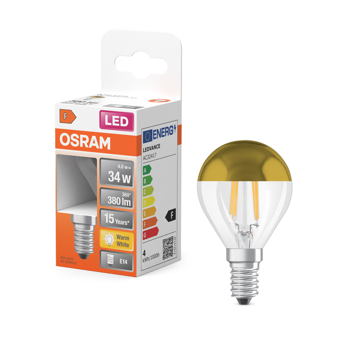 OSRAM LED sphérique verre dépoli variable E14 806lm chaud Boite de 1 - vue 5