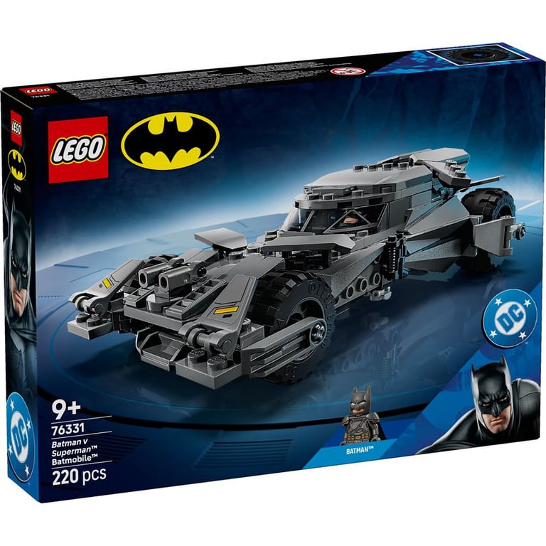Set de construction LEGO 76331 Batmobile 220 pièces Batman commémoratif Noir et gris - Neuf