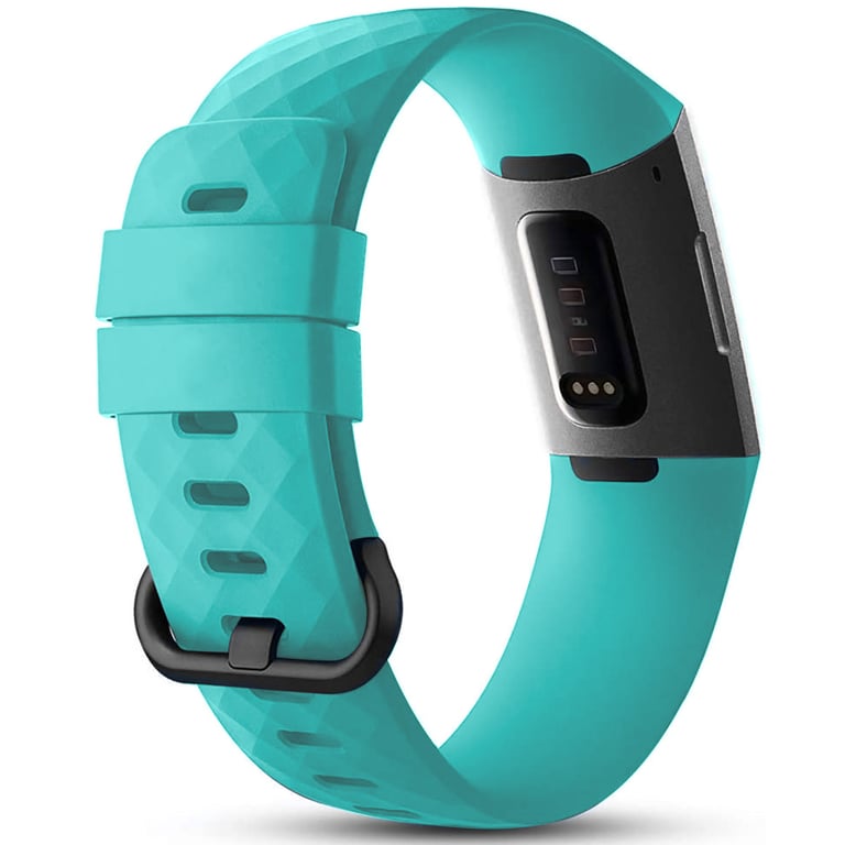 imoshion Bracelet silicone pour Fitbit Charge 3 / 4 - Bleu clair - Neuf
