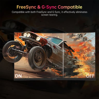 KTC H27S17 Moniteur de jeu 27 pouces 2560x1440 QHD 180Hz incurvé 1500R, Réponse de 1 ms, HDR10, Compatible FreeSync/G-Sync, USB 2.0, HDMI 2.0 et DP 1.4