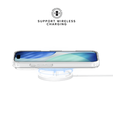 Funda híbrida transparente de plástico reciclado para Apple iPhone 17 Pro, resistente a los golpes