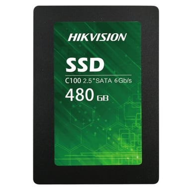 SSD Interne HIKVISION 2.5 480 Go C100 SATA 6.0Gbps SATA-III  3D TLC 562 MB/s 160 TB''