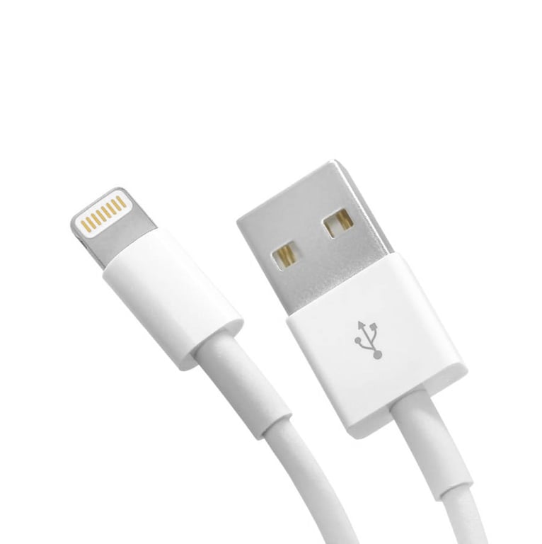 Cable Compatible Apple a USB 0,5m Carga Sincronización Blanco - Nuevo