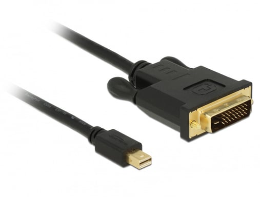 DeLOCK 83989 Cavo video e adattatore Mini DisplayPort DVI-D da 2 m Nero